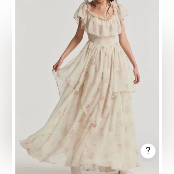 LoveShackFancy Noni Dress NWT Magnolia - Picture 3 of 7